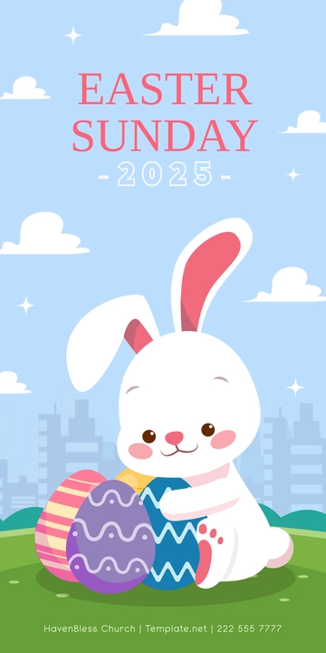 Free Easter Sunday 2025 Template to Edit Online