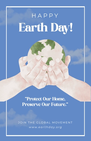 Free Watercolor Earth Day Poster Design Template to Edit Online