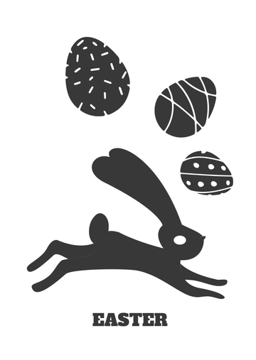 Free Easter Stencil Drawing Template to Edit Online