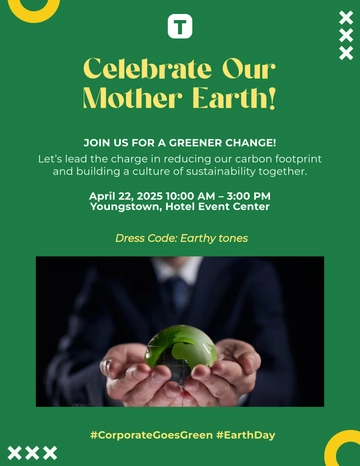 Corporate Earth Day Flyer Template to Download