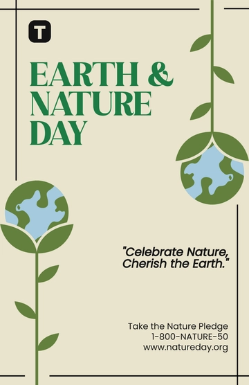 Aesthetic Earth Nature Day Poster Template to Download