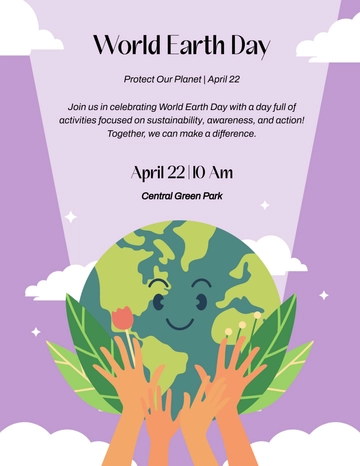 Free World Earth Day Flyer Template to Edit Online