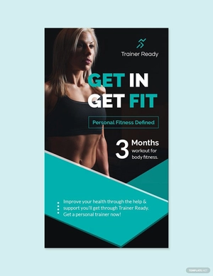 Personal Trainer Whatsapp Post Template
