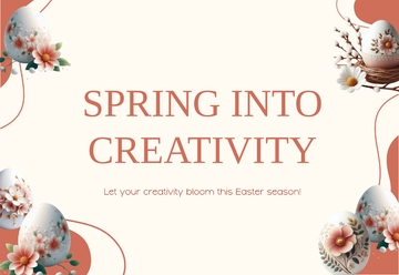 Free Creative Easter Craft Card Template to Edit Online