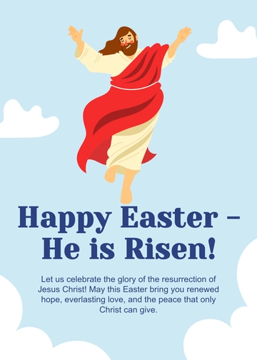 Free Christian Easter Wishes Template to Edit Online