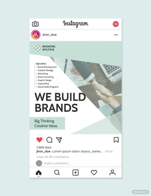 Branding Consultant Instagram Post Template