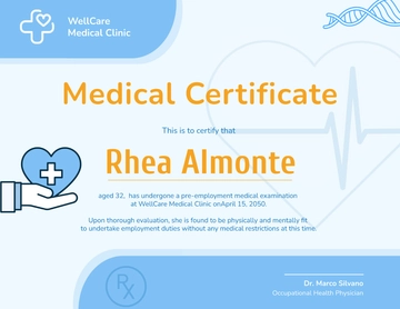 Free Medical Certificate Template for Job Application to Edit Online