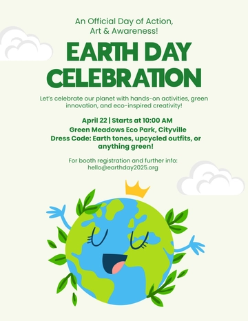 Free Sustainable Earth Day Flyer Template to Edit Online