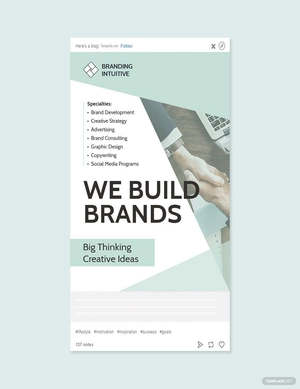 Branding Consultant Tumblr Post Template