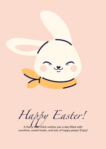 Free Cute Easter Card Template to Edit Online