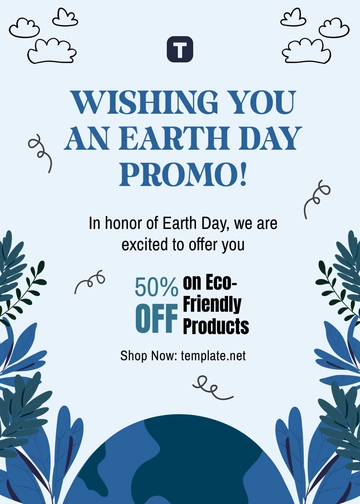 Free Earth Day Promotional Wishes Template to Edit Online