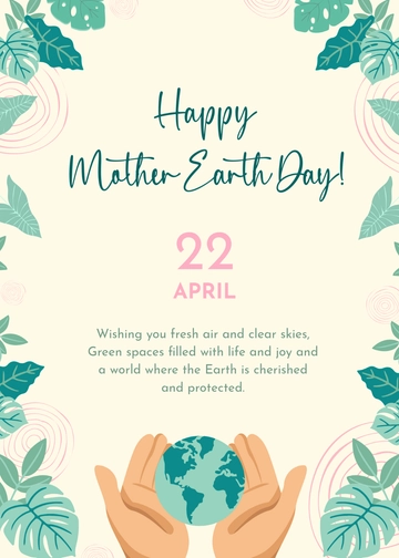 Free Eco-Friendly Earth Day Wishes Template to Edit Online