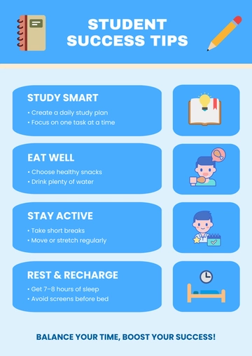 Free Poster Infographic for Students Template to Edit Online