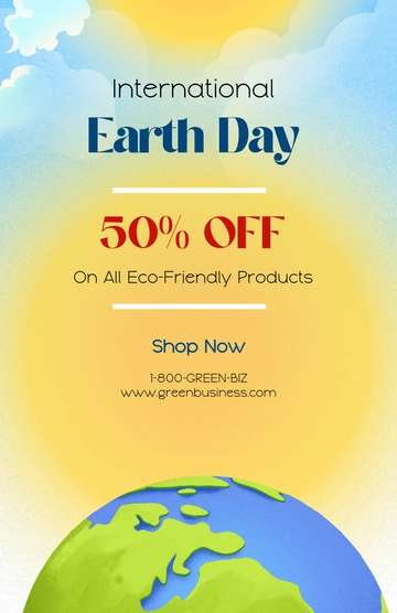 Free Earth Day Promotional Poster Template to Edit Online