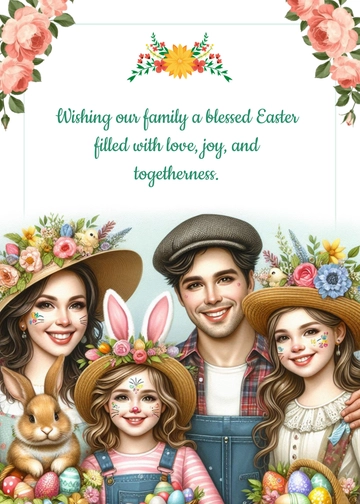 Free Easter for Family Template to Edit Online
