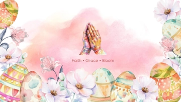 Free Watercolor Easter Background Template to Edit Online