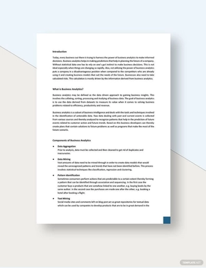 Business Analytics White Paper Template