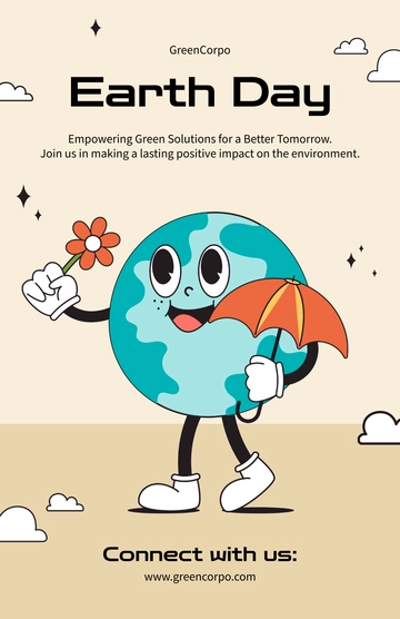 Free Corporate Earth Day Poster Template to Edit Online