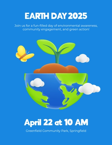 Free Earth Day Celebration Flyer Template to Edit Online