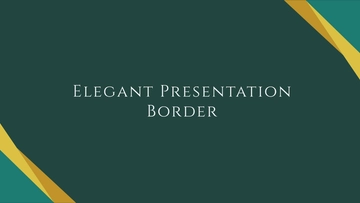 Free Elegant  Presentation Border to Edit Online