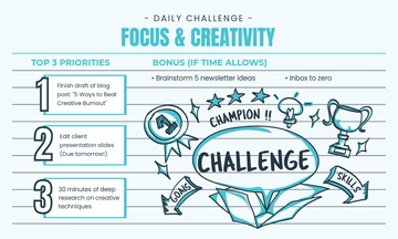Free Index Card Challenge Ideas Template to Edit Online