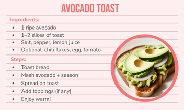 Free Recipe Index Card Template to Edit Online