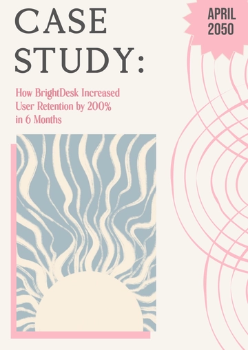 Free Aesthetic Case Study Booklet Template to Edit Online