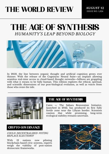 Free Magazine Newspaper Template to Edit Online