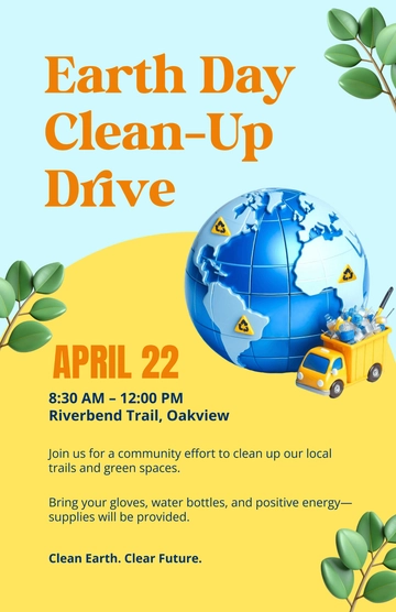 Free Earth Day Event Template to Edit Online