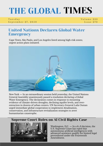 Free Original Newspaper Template to Edit Online