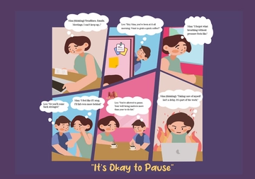 Free Mental Health Comic Strip Template to Edit Online