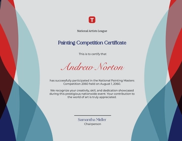 Free Painting Competition Certificate Template to Edit Online