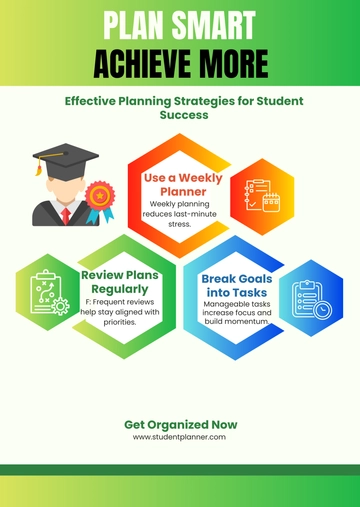 Free Students Planning Infographic Template to Edit Online