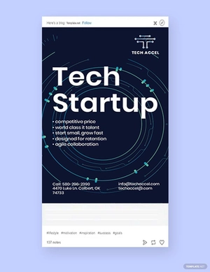 Tech Startup Tumblr Post Template