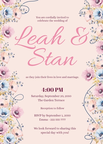 Free Wedding Design Template to Edit Online
