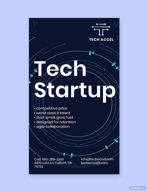 Tech Startup Whatsapp Post Template
