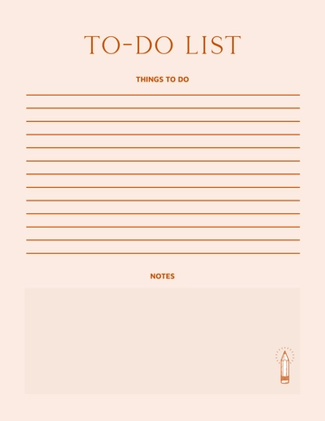Free Blank Things To-Do List Template to Edit Online