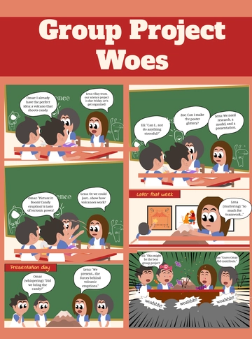 Free Classroom Education Comic Strip Template to Edit Online