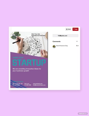 Startup Pinterest Pin Template
