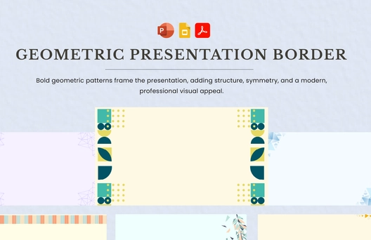 Geometric Presentation Border