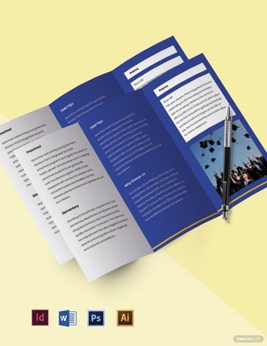 Tri-fold Private School Brochure Template