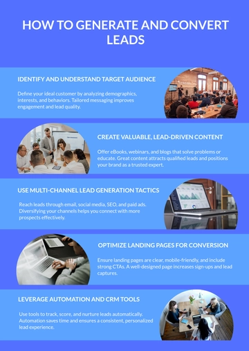 Free Modern Lead Marketing Infographic Template to Edit Online