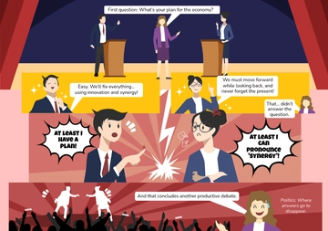 Free Editable Political Satire Comic Strip Template to Edit Online