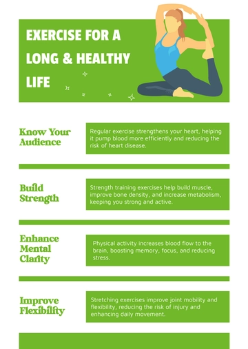 Free Health Exercise Infographic Template to Edit Online