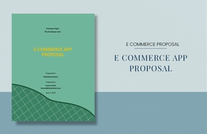 E-commerce App Proposal Template