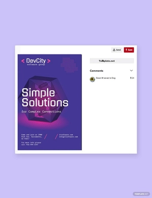 IT Software Pinterest Pin Template