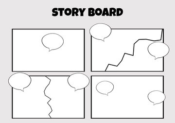 Free Blank Storyboard Comic Strip Template to Edit Online