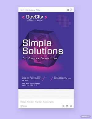 IT Software Tumblr Post Template