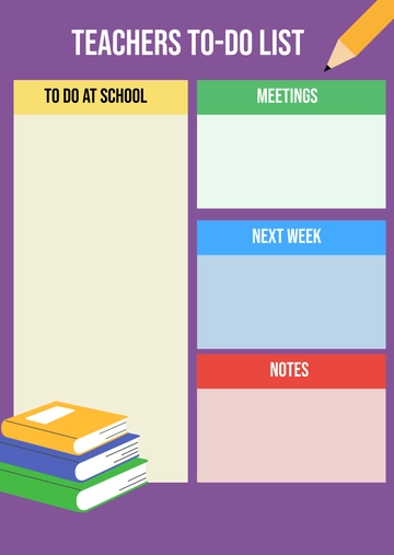 Free Teachers To-Do List Template to Edit Online