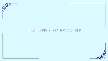 Free Framed Presentation Border to Edit Online